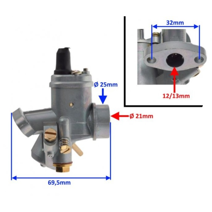 Carburator moped Sachs Tomos KS 50cc 2T 12mm 2 Carburator moped Sachs Tomos KS 50cc 2T 12mm 2
