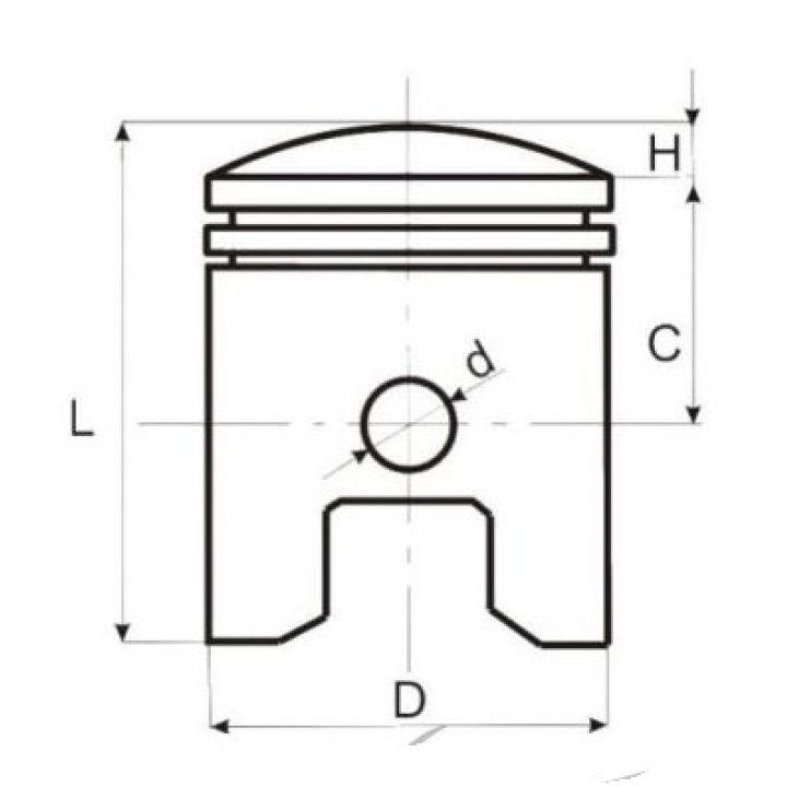 Piston ATV Cross Motor Lifan Loncin CG150 62mm Bolt 15mm 2 Piston ATV Cross Motor Lifan Loncin CG150 62mm Bolt 15mm 2