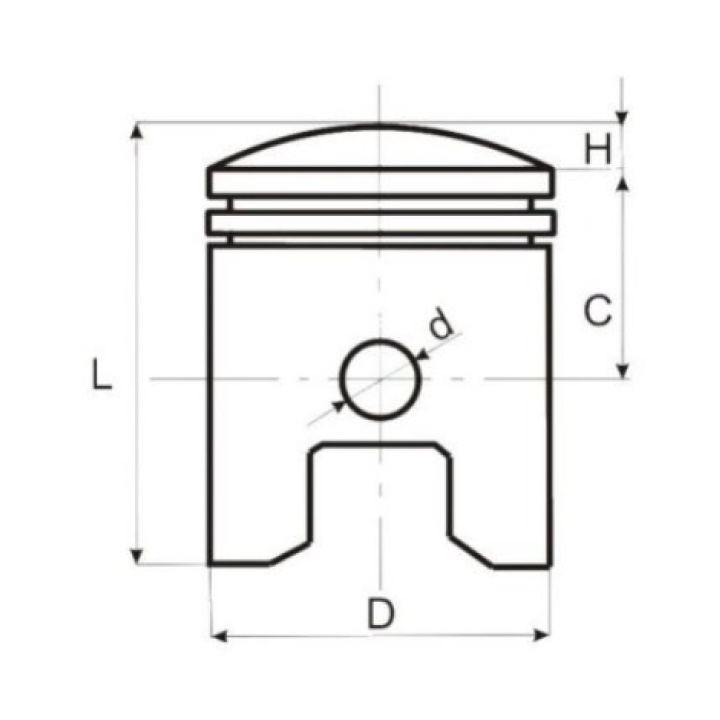 Kit Piston Cross Kayo 300 4T 74mm 2 Kit Piston Cross Kayo 300 4T 74mm 2