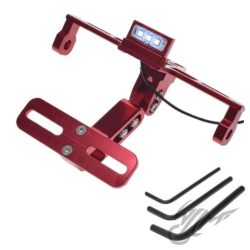 Suport Numar Universal Moto cu Lampa Led Rosu