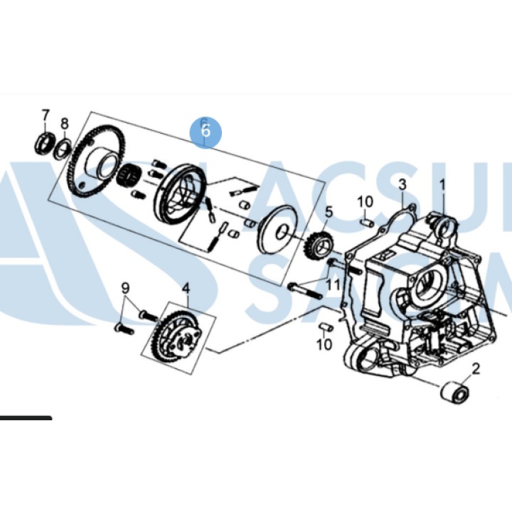 Bendix Rulment Unisens SYM Jet 4 Symphony 50cc 4T 2