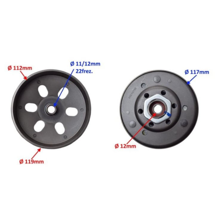 Ambreiaj Complet Sym Orbit 4T 49cc 2