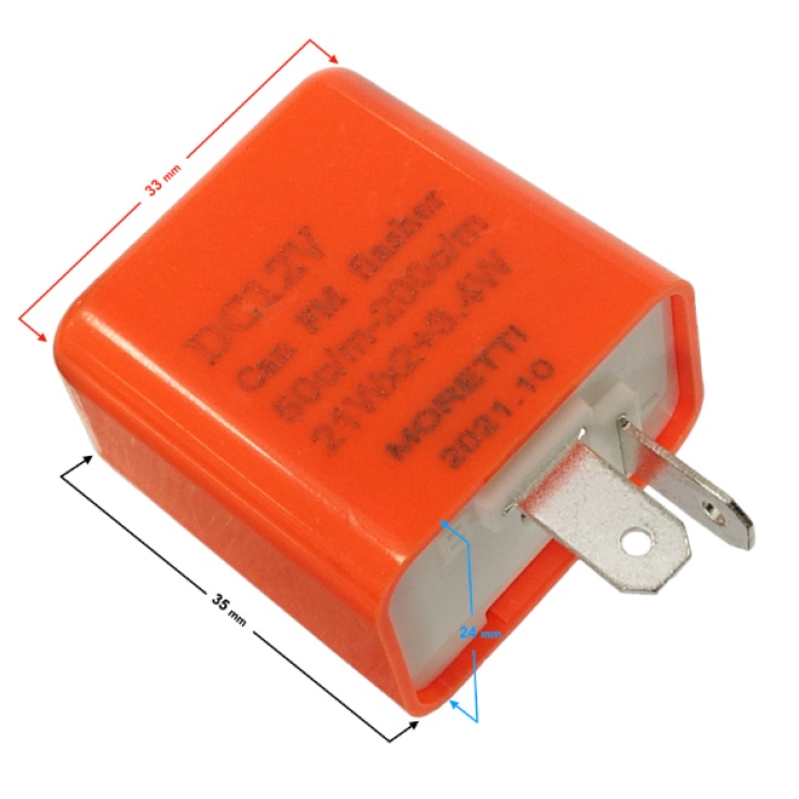 Releu Semnalizare Led 2 Pini 12V Cu Reglare Intermitenta