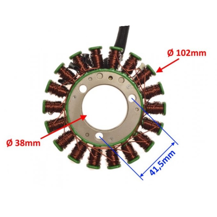Stator Magnetou Atv Bashan Zongshen 300 18 Bobine 2 Stator Magnetou Atv Bashan Zongshen 300 18 Bobine 2