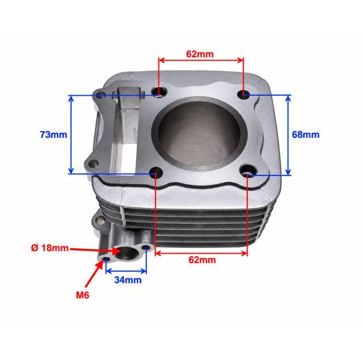Kit cilindru complet Suzuki GN125 – 57 mm 2 Kit cilindru complet Suzuki GN125 – 57 mm 2