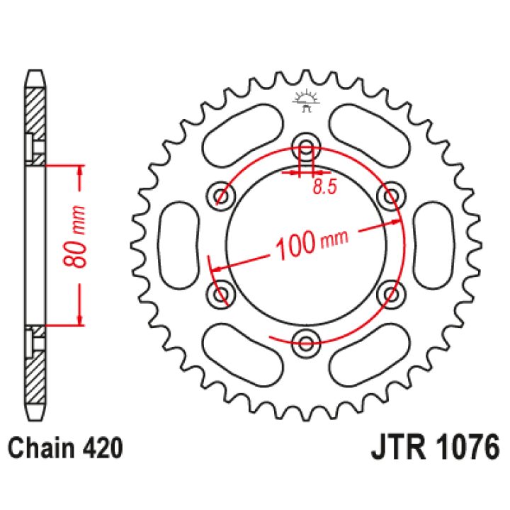 Kit Lant Rieju Rr Spike Sm 50 (’03-’04) Z=11/48 3