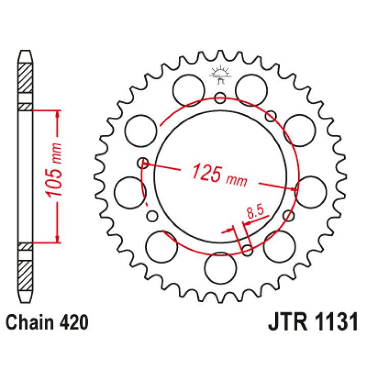 Kit Lant Rieju Mrx Smx 50 2005 Z=11/53 - Piese Scutere & ATV