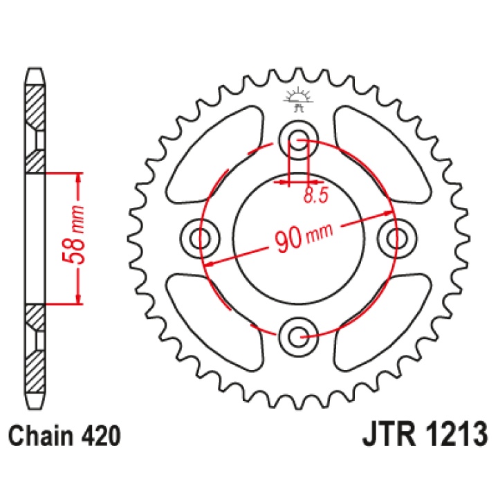 Pinion Spate Cross Honda CRF 50cc Z37 2 Pinion Spate Cross Honda CRF 50cc Z37 2