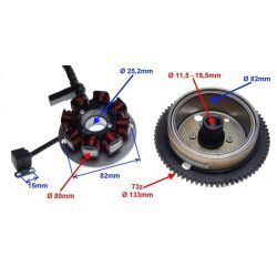 Stator si Volanta Minarelli Am6