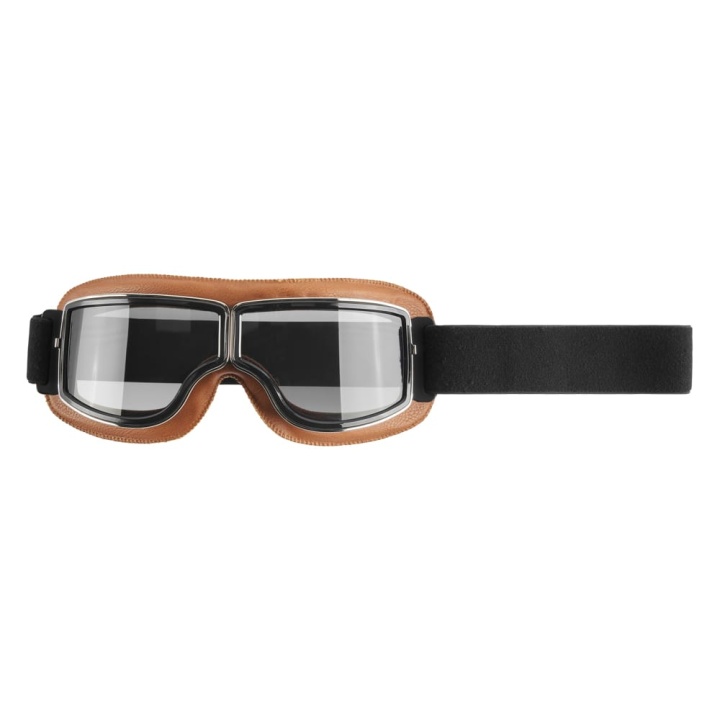 Ochelari Moto Vintage PILOT Maro – Certificați CE, Lentilă Antifog