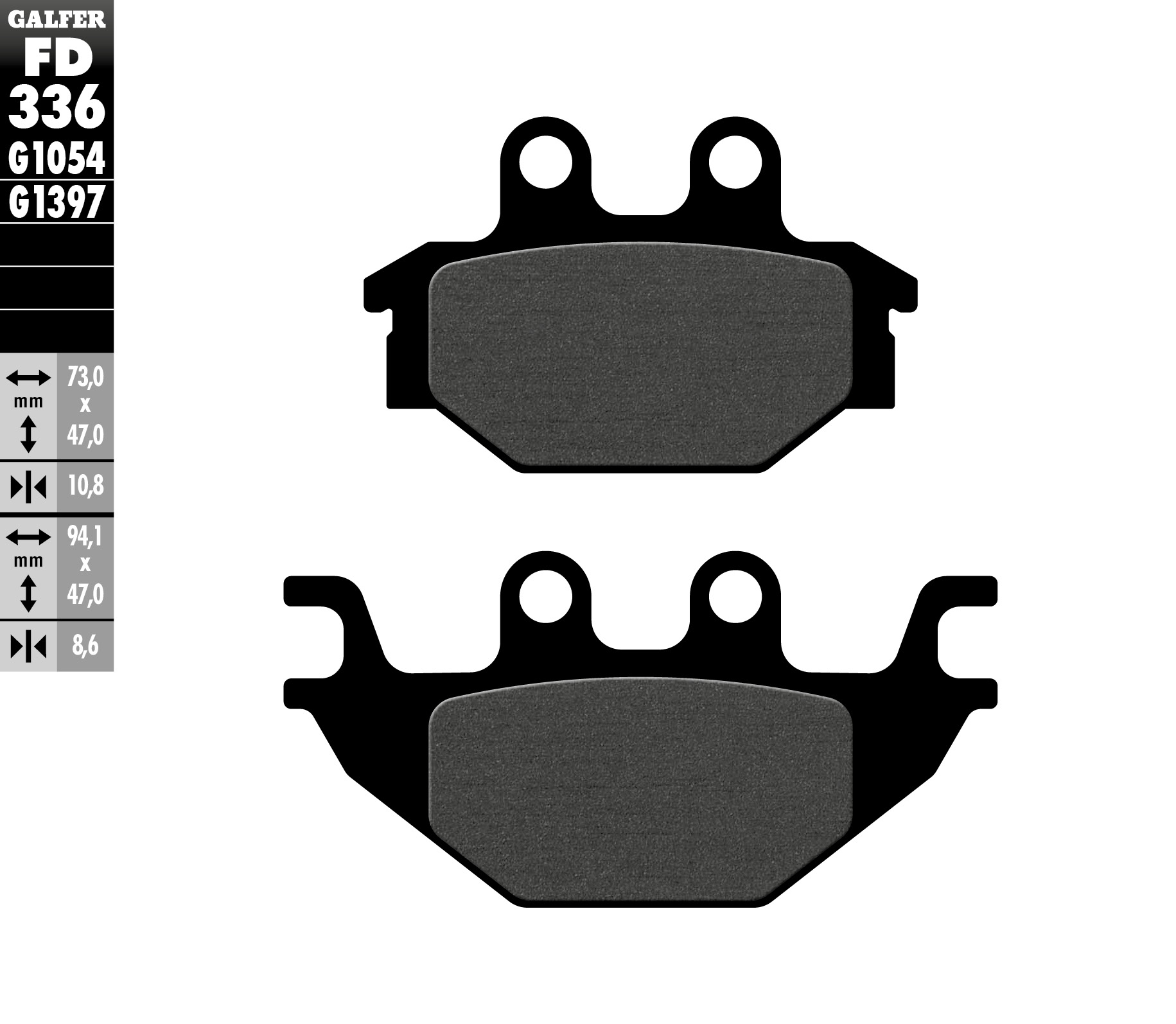 Placute frana semimetalice ceramice Can Am DS250 Kymco MXU Yamaha R125