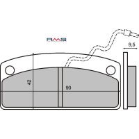 Placute Frana Piaggio Micro Car 2 Placute Frana Piaggio Micro Car 2