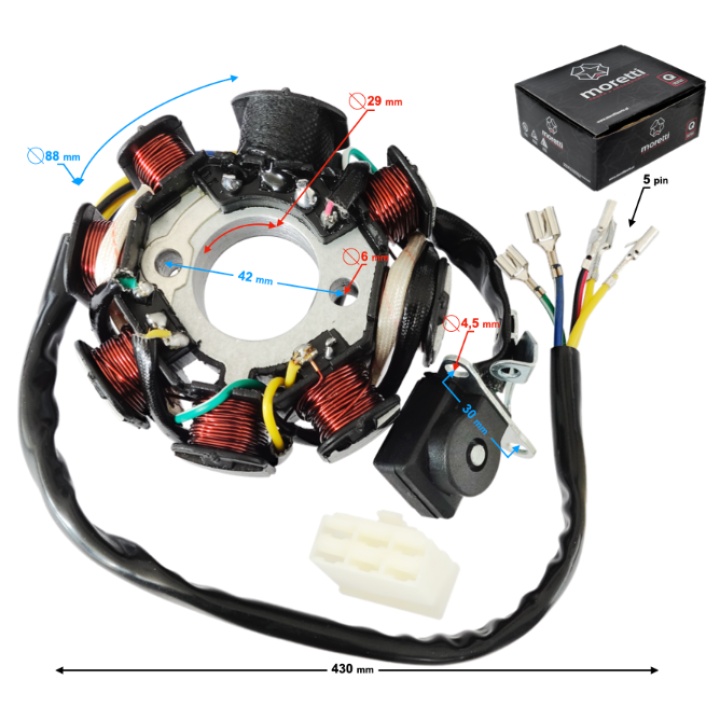 Stator NXT250 2021 – (8 bobine, 5 fire) 2