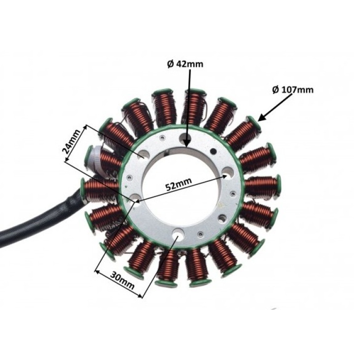 Stator Polaris Scrambler 500 / Sportsman 400–500 / 6×6 HO 2