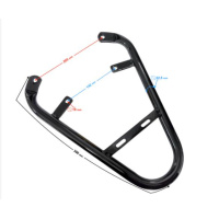 Suport portbagaj spate universal pentru scuter / motocicletă 2 Suport portbagaj spate universal pentru scuter / motocicletă 2