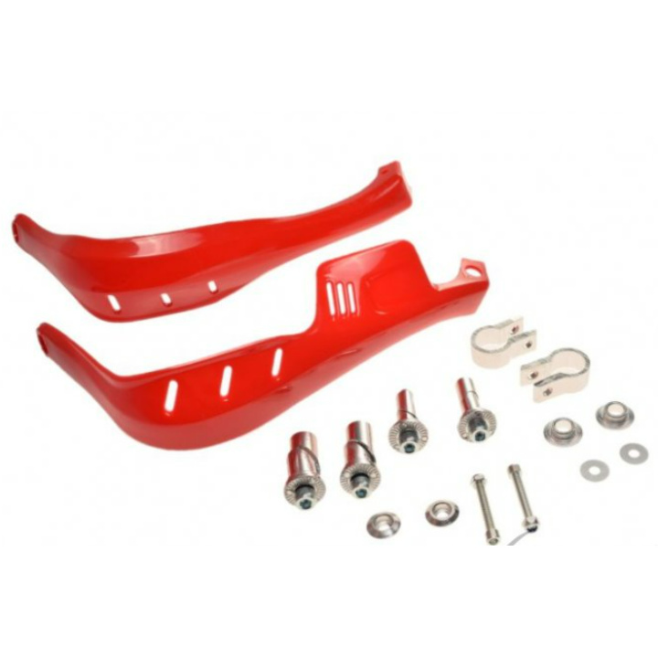 Protectii ghidon universale cross,enduro – aluminiu/plastic – Rosu