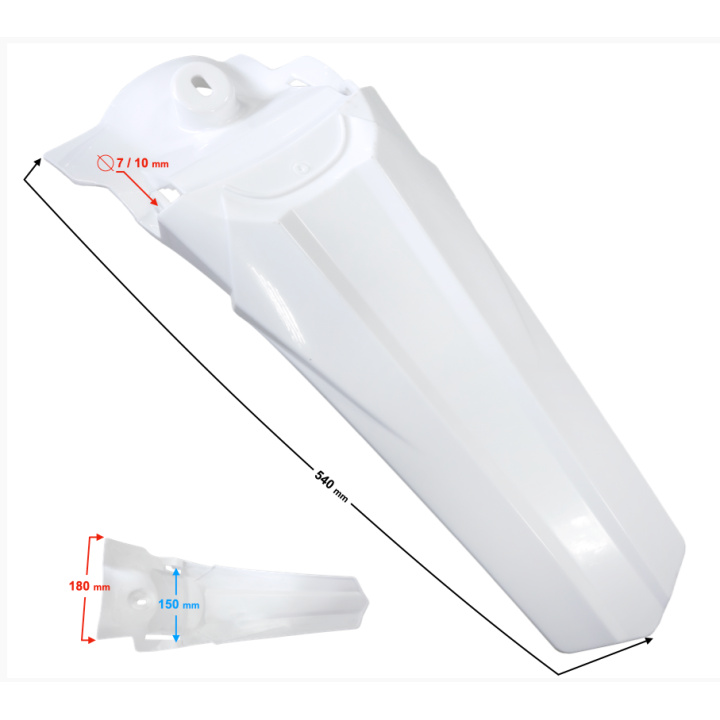 Carenaj Aripă Spate Alb Moretti Barton XNT250 Carenaj Aripă Spate Alb Moretti Barton XNT250