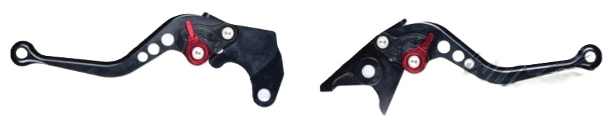 Set manete frana ambreiaj CNC negre Suzuki DL650 V-Strom GSXR GSR Gladius GSX-S750