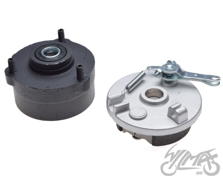 Butuc roată față stânga cu frână cu tambur – 3 șuruburi