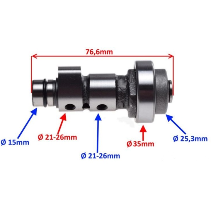 AX Came Yamaha YBR125 XT125 2005-2014 2 AX Came Yamaha YBR125 XT125 2005-2014 2