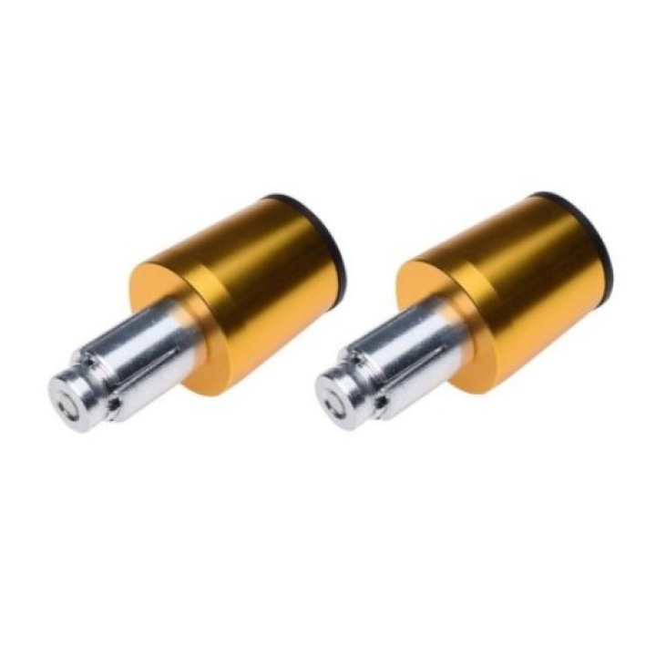 Set Capete de Ghidon Moto/Scuter Aurii – Montaj Interior Ø17.7 mm 2