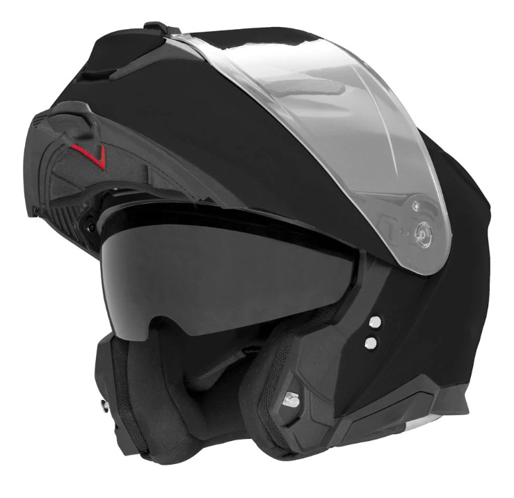 casca moto nox n967 negru lucios