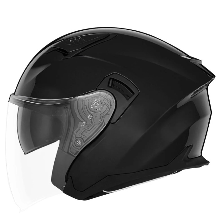 Casca Moto NOX JET N130 Negru Lucios – L