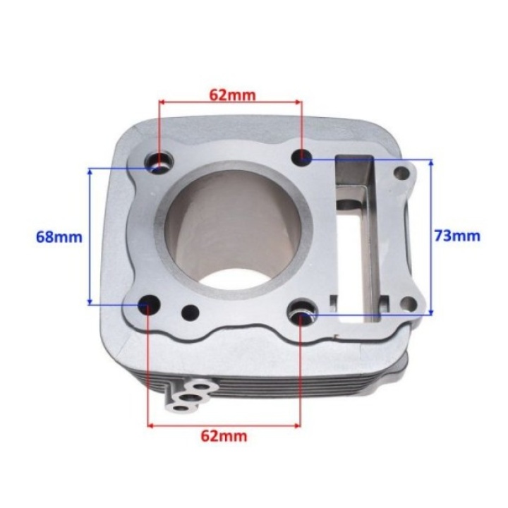 Set motor cilindru complet Suzuki GN125 57mm Euro 2 piston plat bolt 14mm 2