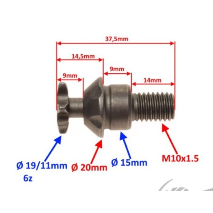 Ax Secundar Transmisie cu Pinion Pocket Bike T8F 2 Ax Secundar Transmisie cu Pinion Pocket Bike T8F 2