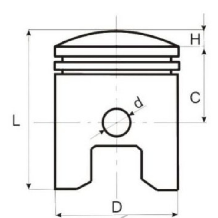 Piston Yamaha TZR TDR DT 125 2T 57mm Bolt 16mm 2 Piston Yamaha TZR TDR DT 125 2T 57mm Bolt 16mm 2