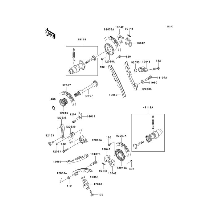 Lant Distributie Atv Kawasaki 650cc 750cc 92057-0186 2