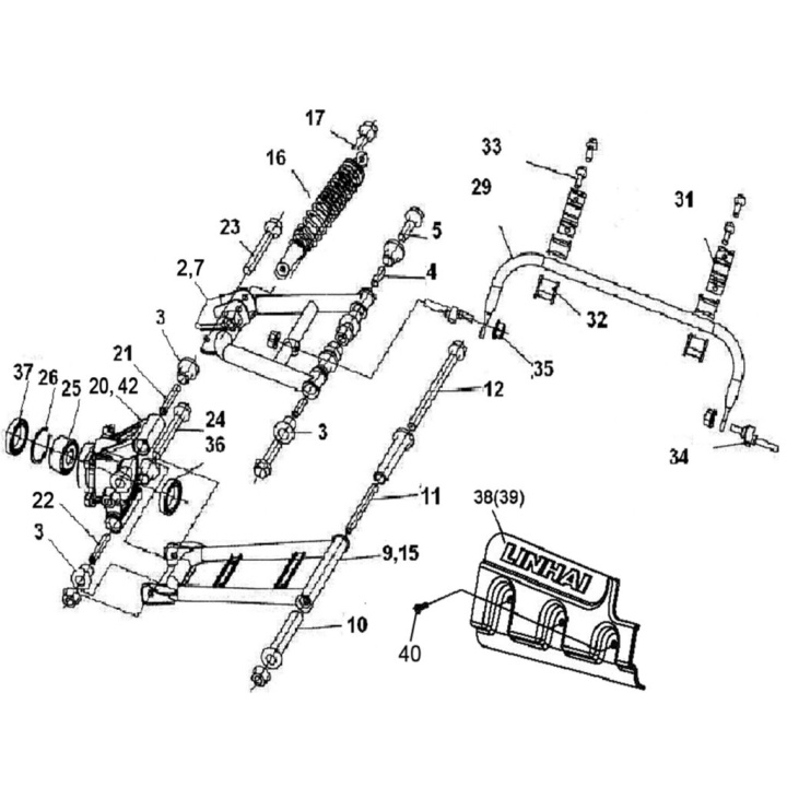 Rulment Roata Spate Atv Linhai Promax 500 / M570 2 Rulment Roata Spate Atv Linhai Promax 500 / M570 2