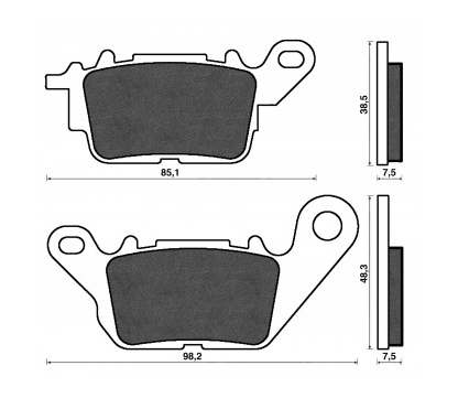 Placute Frana Fata Yamaha N-Max 125 2