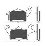 placute frana fata yamaha tricity stanga