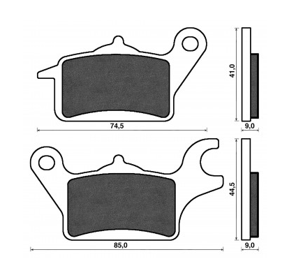 Placute Frana Fata Stanga Yamaha Tricity 125cc 2 Placute Frana Fata Stanga Yamaha Tricity 125cc 2