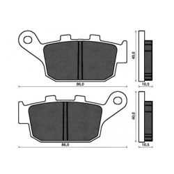 Placute Frana Spate Honda Pantheon 125ie 150ie Placute Frana Spate Honda Pantheon 125ie 150ie