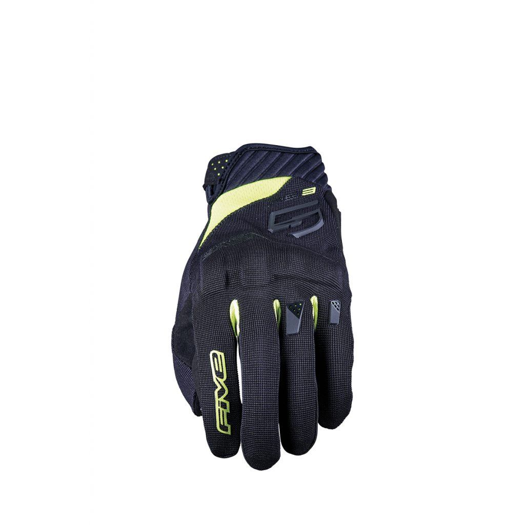 Manusi Moto Five RS3 EVO Negru/Galben Fluo