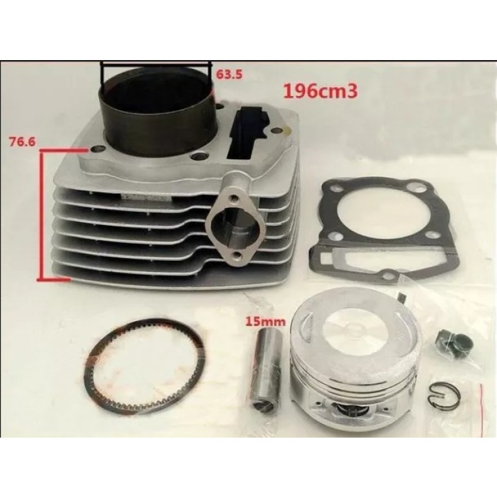 Cilindru Motor CB200 CB196 WY200 63.50 mm RACIRE AER Cilindru Motor CB200 CB196 WY200 63.50 mm RACIRE AER