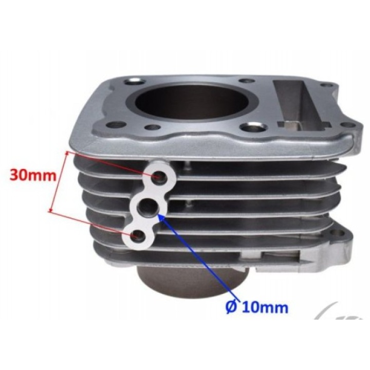 Set motor cilindru complet Suzuki GN125 57mm Euro 2 piston plat bolt 14mm 4