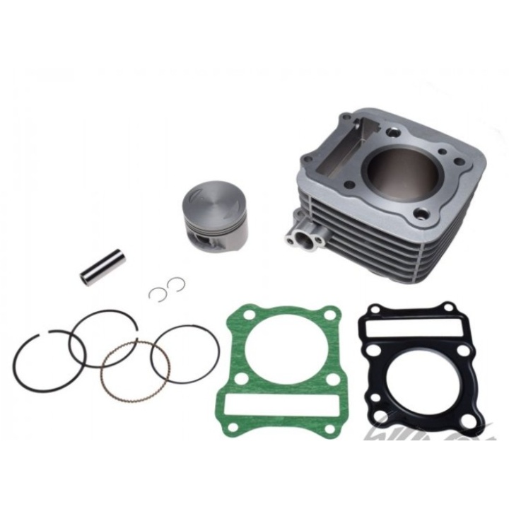 Set motor cilindru complet Suzuki GN125 57mm Euro 2 piston plat bolt 14mm
